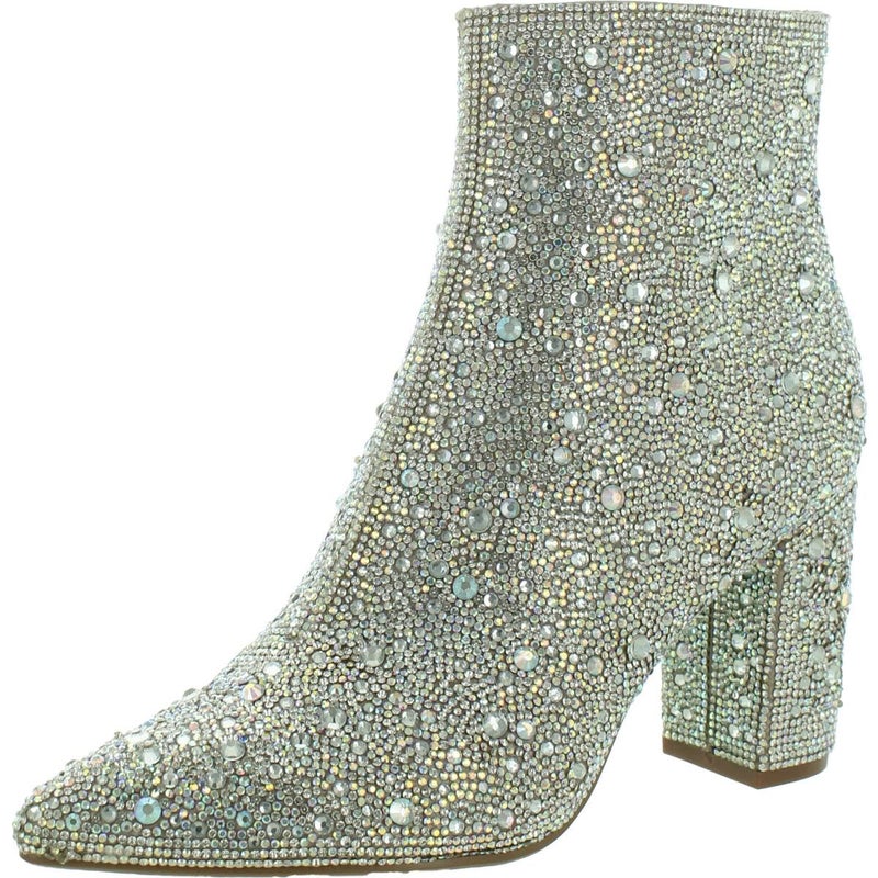 Betsey Johnson Women's Cady Ankle Boot, Rhinestone, 9 - Image 2